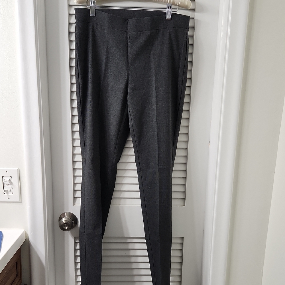 Rafaella Charcoal Gray Ponte Leggings